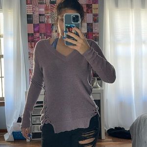 Purple sweater